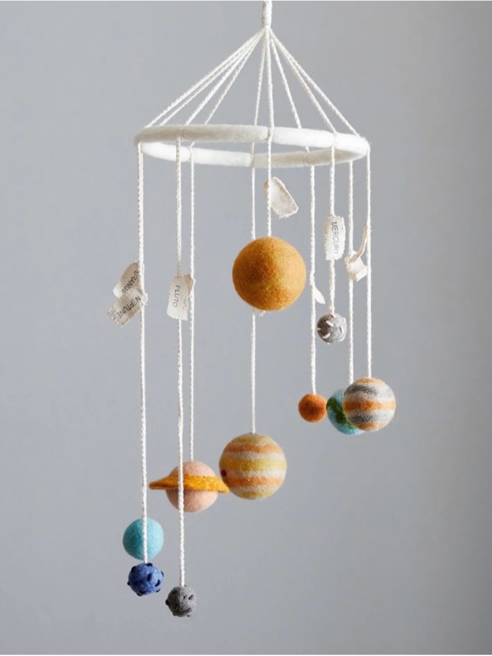 NWT West Elm Felt Solar System Mobile
